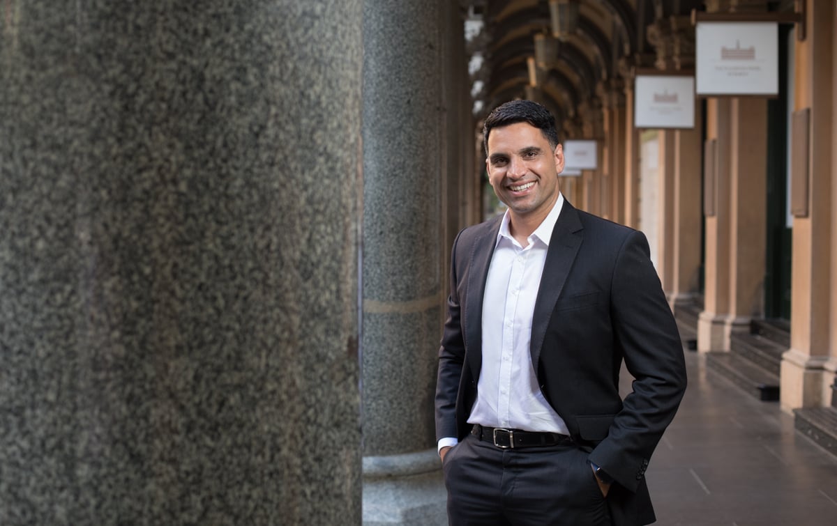 Clayton Howes, MoneyMe CEO, presenting digital lending trends at Brisbane Fintech Forum.