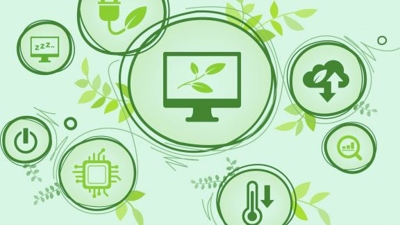 Green Software concept: Sustainable digital innovation with energy-efficient and carbon-conscious technology.